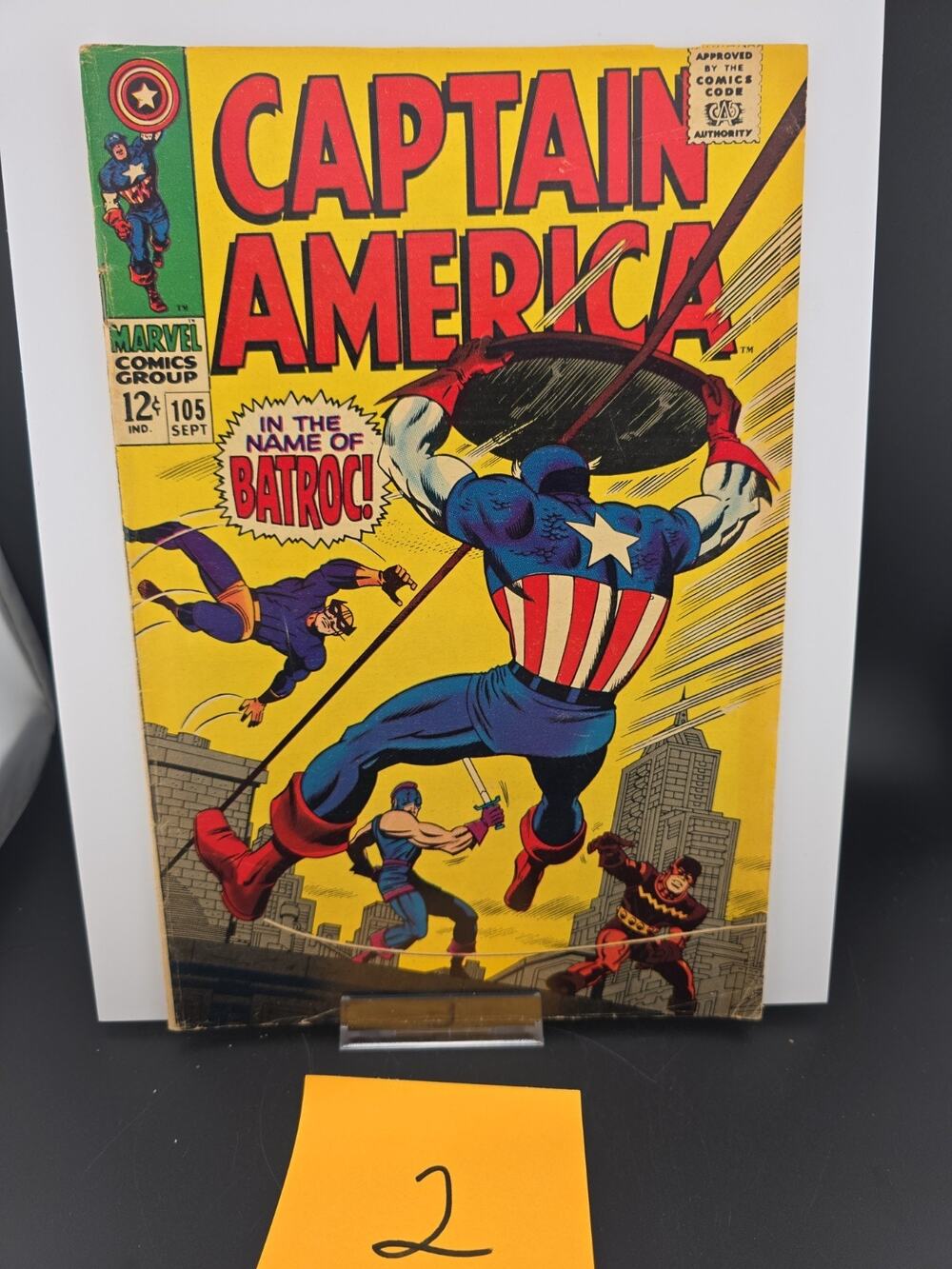 CAPTAIN AMERICA Comic Book, Vol. 1 Number 105 (Marvel September 1968)
